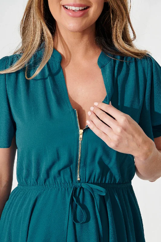 Paulina Dress In Teal