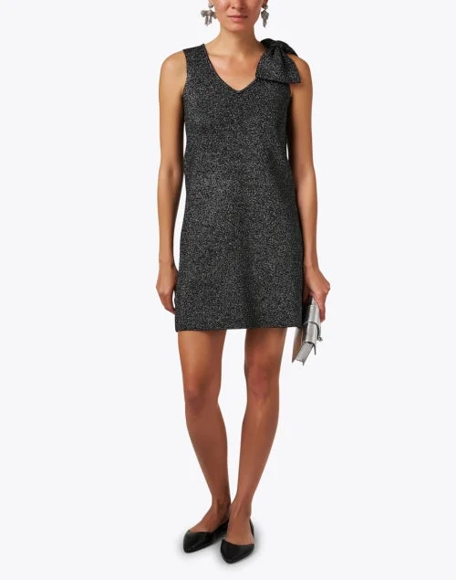 Silver Lurex Shift Dress