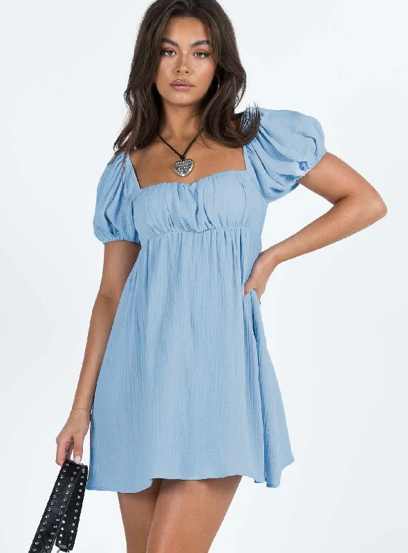 Let's Dance Mini Dress Blue