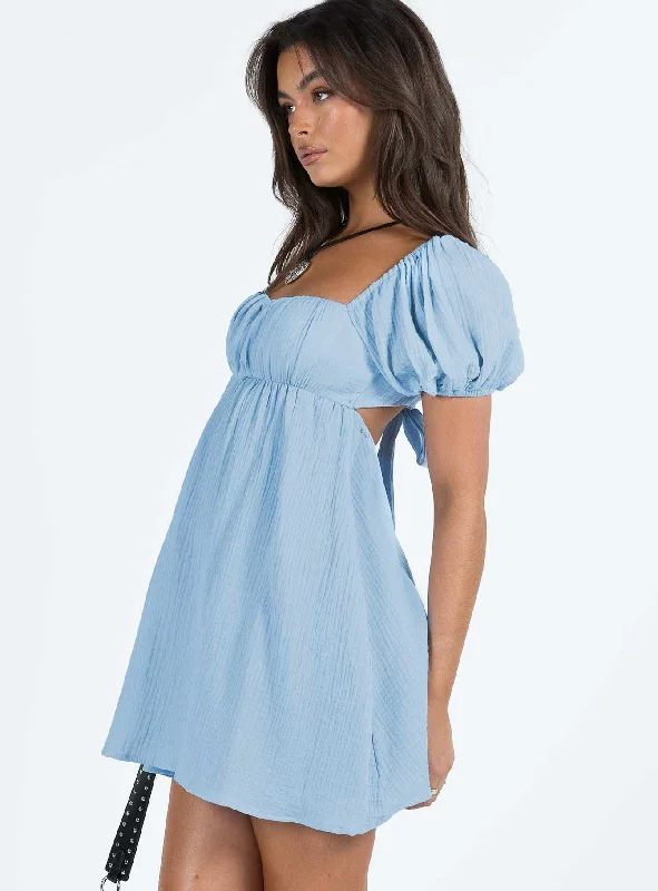 Let's Dance Mini Dress Blue