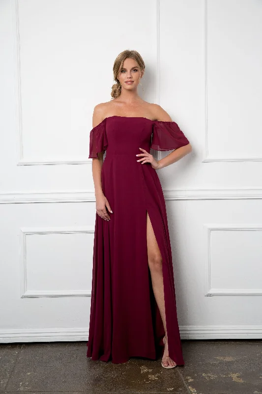 Your Wallet Will Thank You!Long Formal Bridesmaids Chiffon Evening Gown