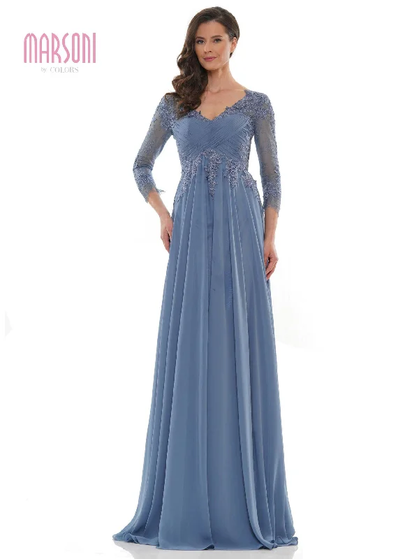 Biggest Sale of the Season!Marsoni Chiffon Mother of the Bride Long Gown 1125