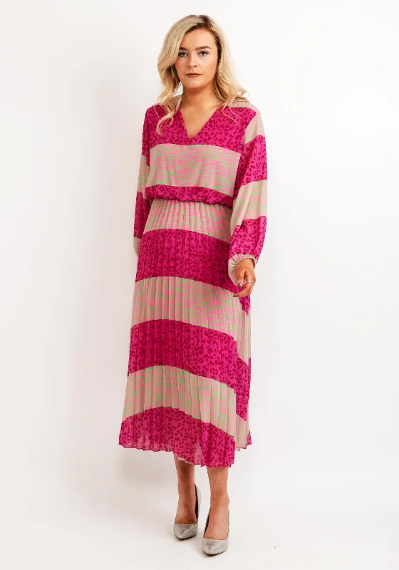 Score Huge Discounts Today!Seventy1 One Size Animal Print Dress, Pink & Green