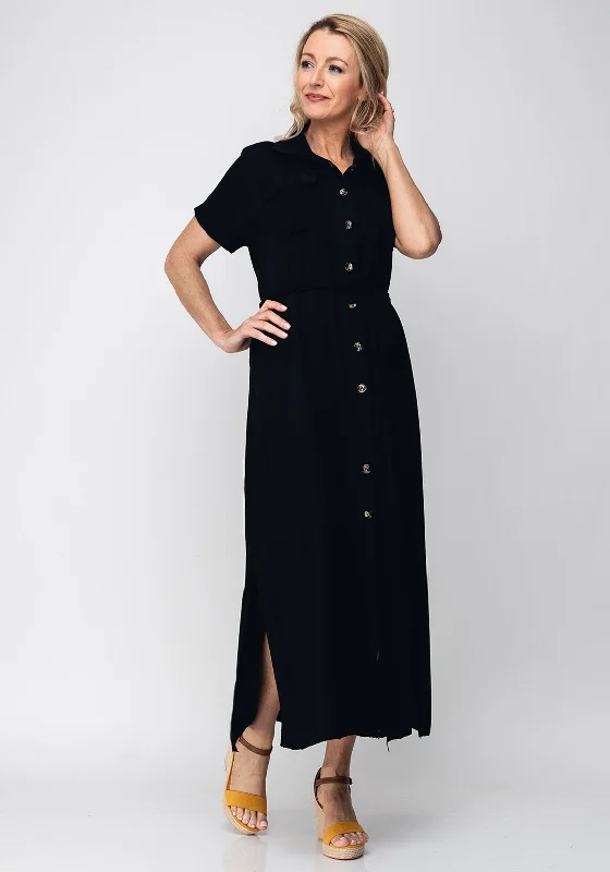 Save More When You Shop More!Seventy1 One Size Shirt Dress, Black