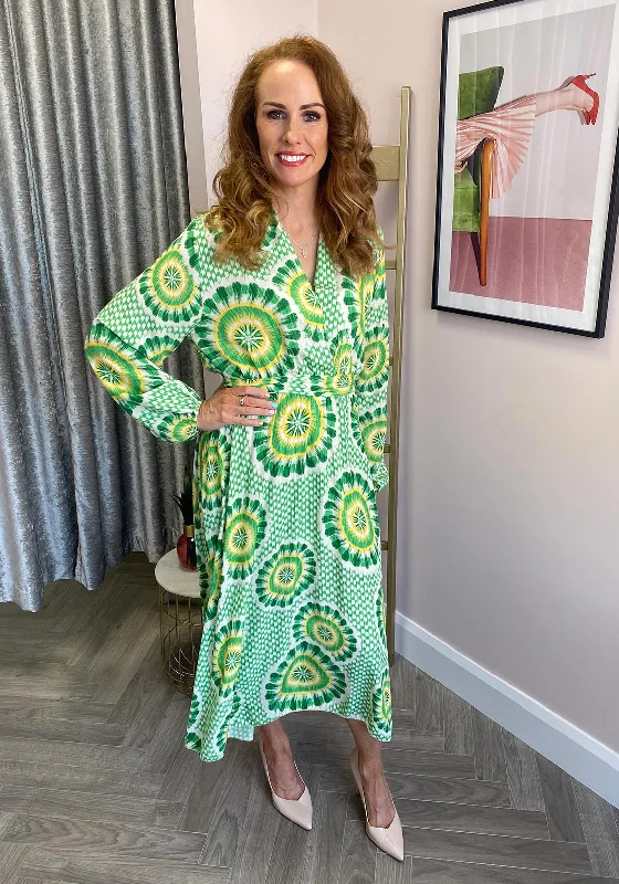 Upgrade for Less!Seventy1 One Size Two Way Printed Maxi Dress, Green Multi