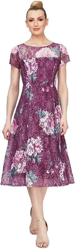 Price Drops You’ll Love!SL Fashions 9119375 Floral Midi Formal Dress