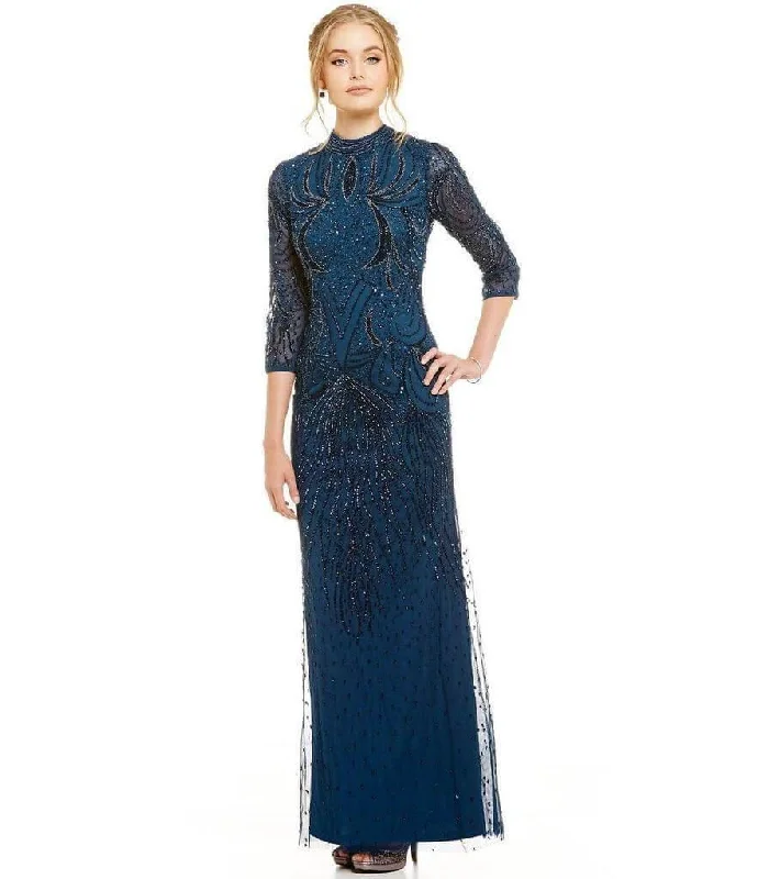 Act Fast – Limited Time Savings!Adrianna Papell AP1E200282 Long Formal Long Sleeve Evening Dress