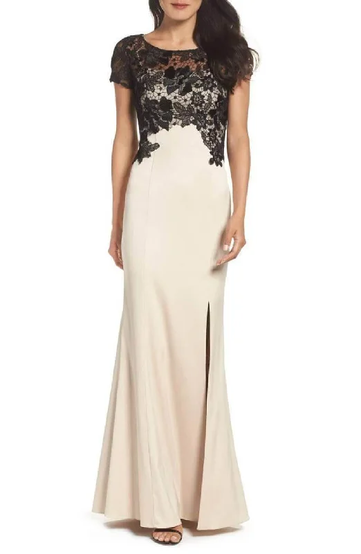 Don’t Wait – Shop Today!Adrianna Papell AP1E201377 Long Formal Short Sleeve Lace Dress