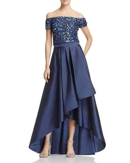 Save Like Never Before!Adrianna Papell AP1E201583 Off Shoulder Two Piece High Low Dress