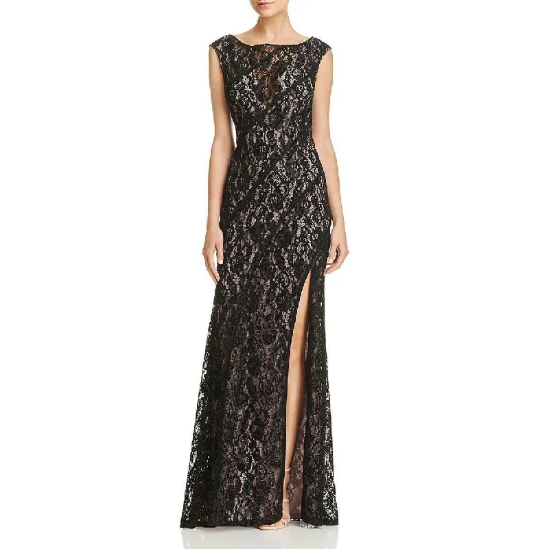 The Best Offers Are Here!Aidan by Aidan Mattox Long Formal Floral Lace Dress