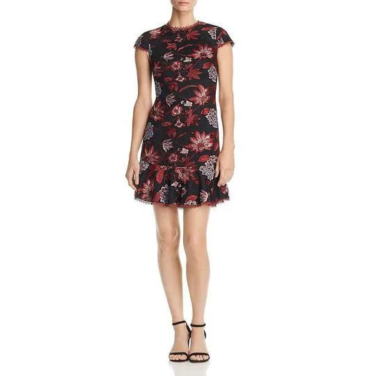 Limited-Time Price Drop!Aidan by Aidan Mattox Short Floral Bodice Cap Sleeve