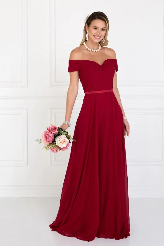 Special Discounts Inside!Chiffon Sweetheart Bridesmaid Long Formal Dress