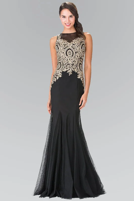 Savings You Can’t Ignore!Embroidered Boidce Long Prom Dress with Sheer Back