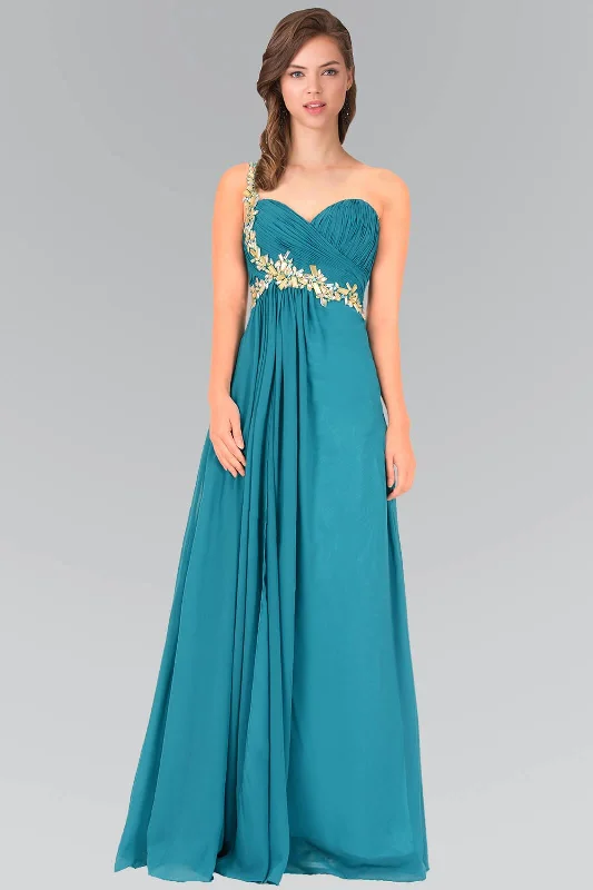 Your Favorite Sale is Back!Empire One Shoulder Chiffon Long Formal Dress