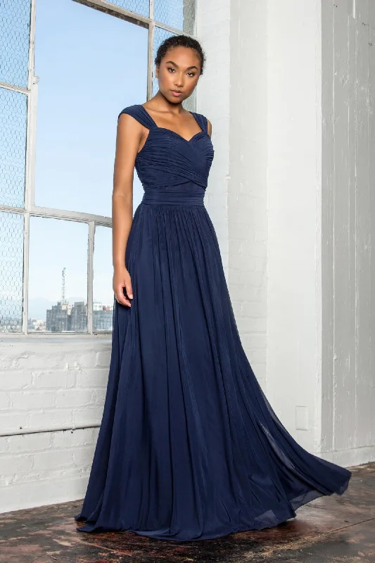 Buy More, Save More!Front Cut-Out Bridesmaid Long Formal Dress