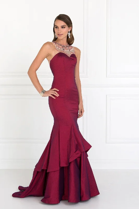 Save Up to 50% Off!Prom Long Formal Dress with Two-Tier Skirt Evening Gown