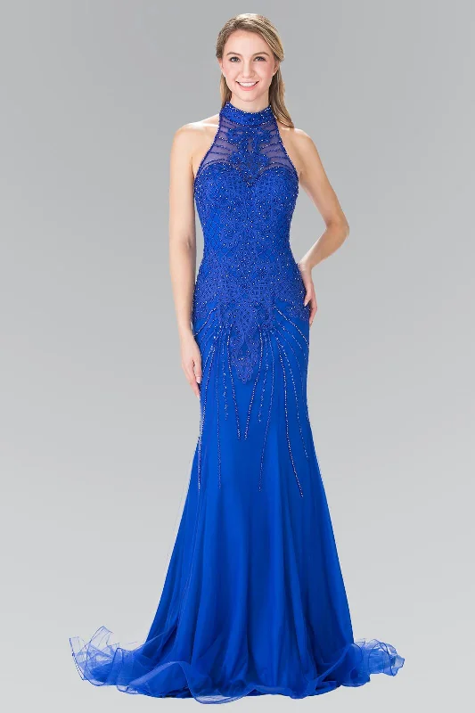 Shop Now and Save!Long Formal Halter Neck Evening Prom Dress