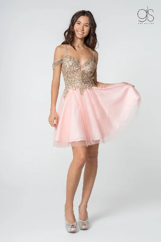 Lowest Prices Guaranteed!Homecoming Off Shoulder Short Cocktail Prom Dress