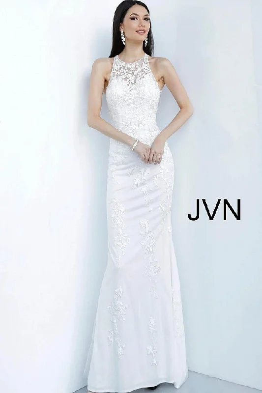 Grab Yours Before It’s Too Late!Jovani 1289 Long Halter Dress