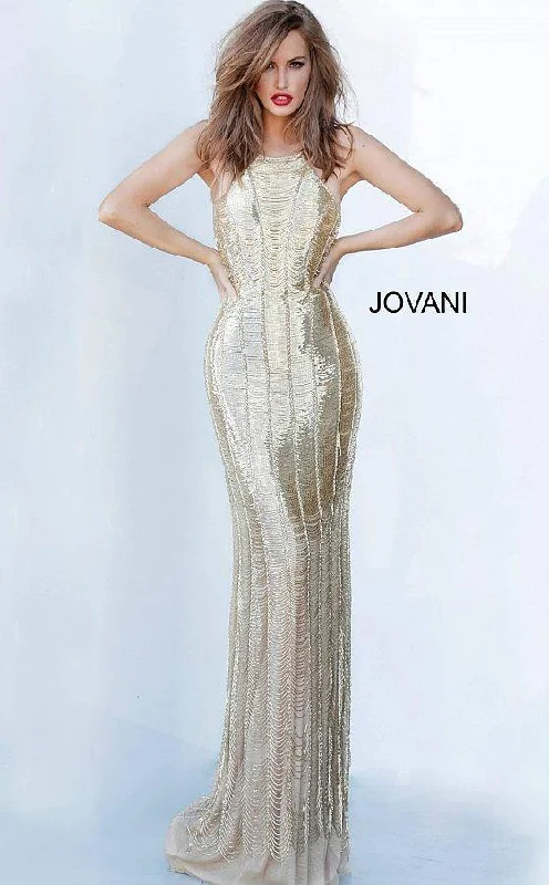 Upgrade for Less!Jovani 4076 Formal Beaded Long Prom Dress