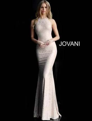 Special Offer – Act Fast!Jovani 60137 Lace Up Back Jersey Prom Dress