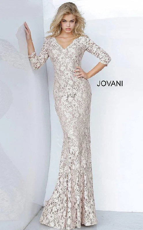 Exclusive Deals Just for You!Jovani 03350 Long Formal Fitted Lace Gown