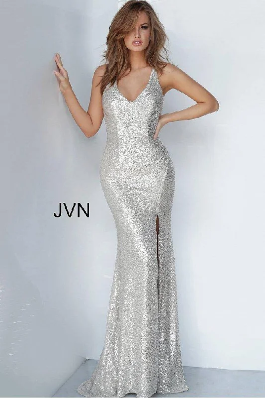 Lowest Prices Guaranteed!Jovani 4707 Long Formal V Neck Prom Dress