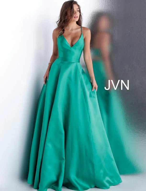 Must-Have Deals Inside!Jovani 66673 Spaghetti Straps A Line Prom Gown