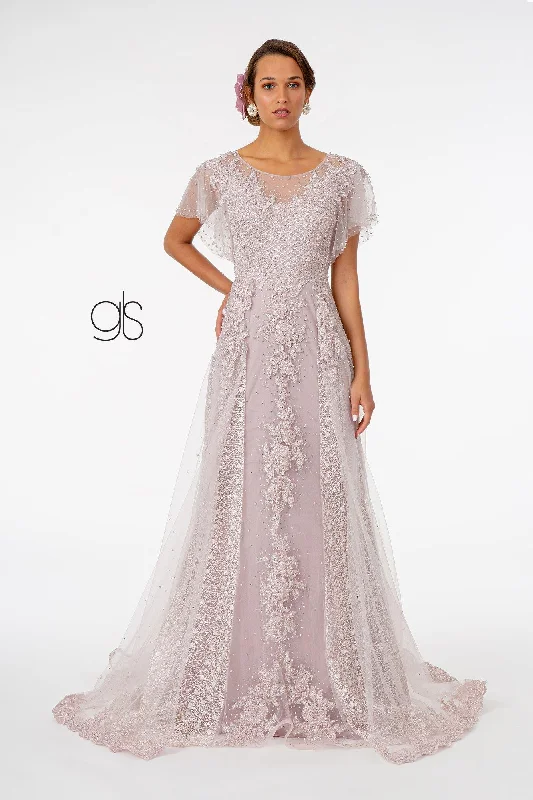 Exclusive Offers You’ll Love!Layered Embroidered A-Line Long Prom Dress