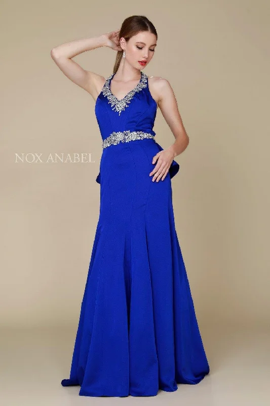 Hot Deals You Can’t Resist!Long Beaded Ruffled Prom Dress Formal