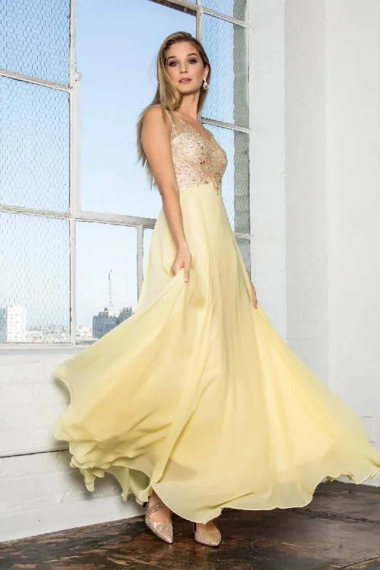 Get Ready to Save!Long Formal Sleeeveless Chiffon Prom Dress