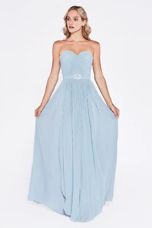 Flash Sale – Act Fast!Cinderella Divine C7460 Long Strapless Formal Dress Bridesmaid