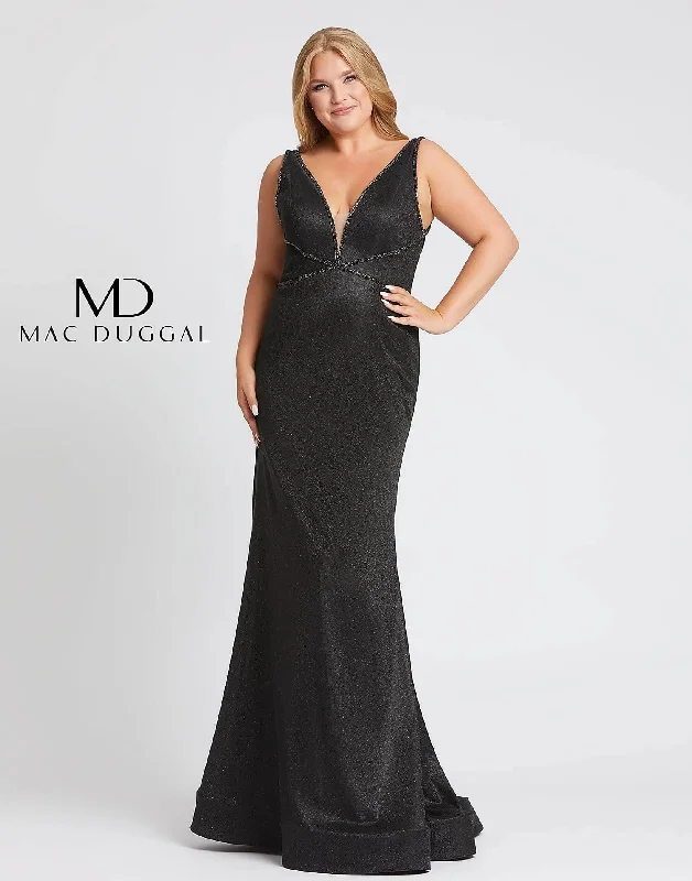 Crazy Discounts Inside!Mac Duggal 48895 Fabulouss Plus Size Prom Long Dress