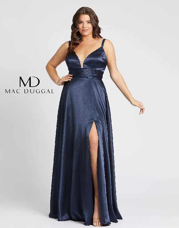 Save Money, Shop Happy!Mac Duggal 49044 Fabulouss Prom Plus Size Slit Dress