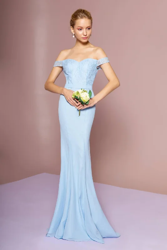 The Sale You’ve Been Waiting For!Off The Shoulder Long Evening Gown