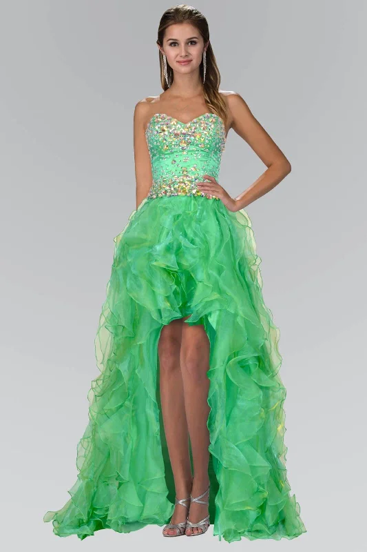 Score Huge Discounts Today!Organza High Low Long Prom Dress