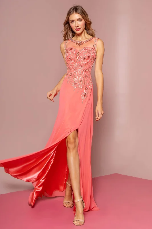 Seasonal Sale – Shop Now!Prom Long Formal Beaded Chiffon Evening Dress