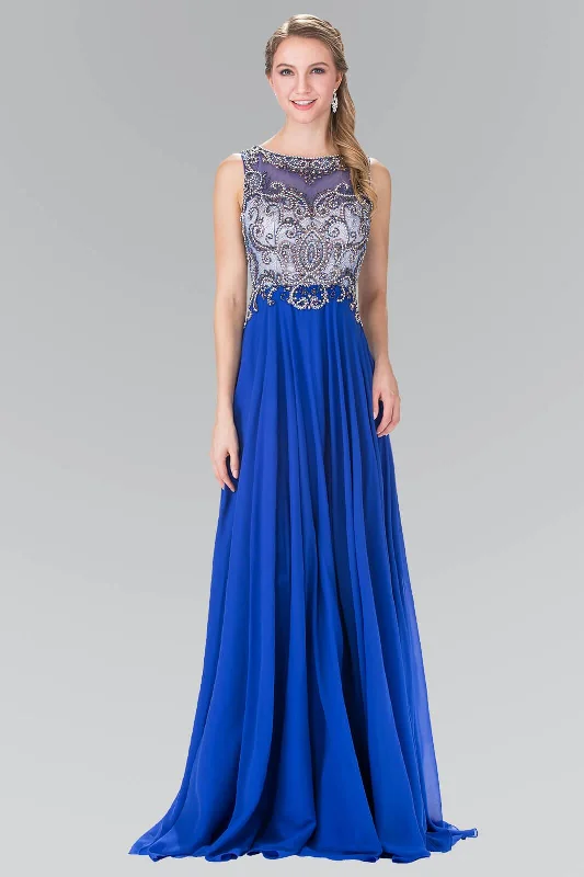 Act Fast – Limited Time Savings!Prom Long Sleeveless Beaded Chiffon Evening Dress