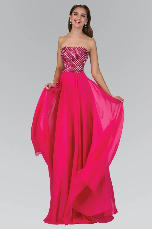 Hurry, Sale Ends Soon!Prom Long Strapless Chiffon Sweetheart Formal Gown