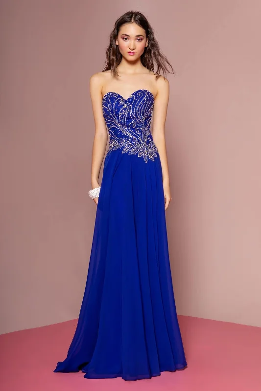 Unbeatable Prices!Prom Strapless Sweetheart Chiffon Long Dress