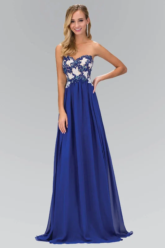 Exclusive Savings This Week!Prom Strapless Sweetheart Chiffon Long Formal Dress