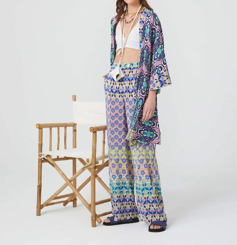 Buy One, Get One Free!Circle Trousers In Maiolica Print