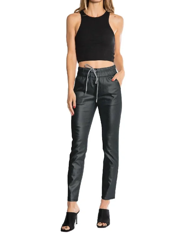 Great Deals, Just for You!Coated Easy Skinny Jogger Pant In Black