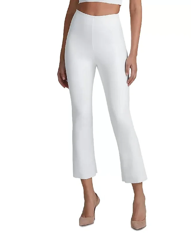 Time to Save Big!Cropped Flare Pant In White