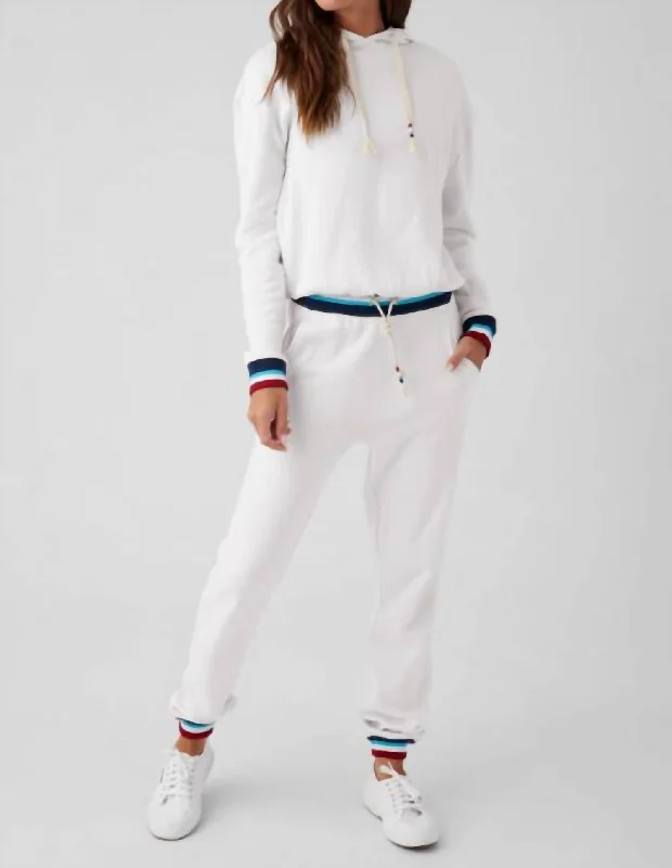 Act Fast – Limited Time Savings!Flag Jogger Pants In White