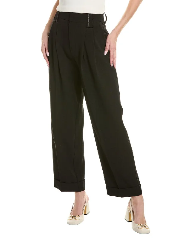 Stock Up and Save!GANNI Loose Fit Mid-Waist Pleat Pant