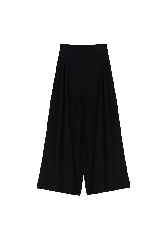 The Best Offers Are Here!Lisette Wide Leg Pants With Slit In Black