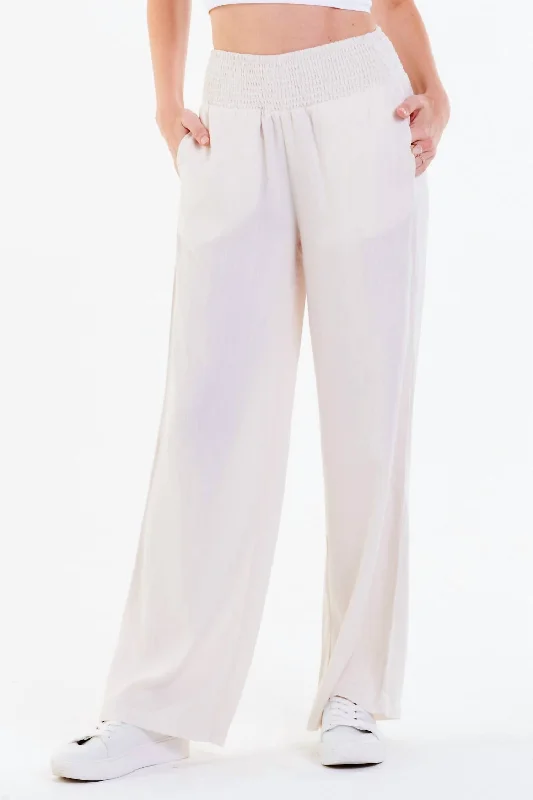 Exclusive Savings This Week!Lizzie Wide Leg Lounge Pant In Off White