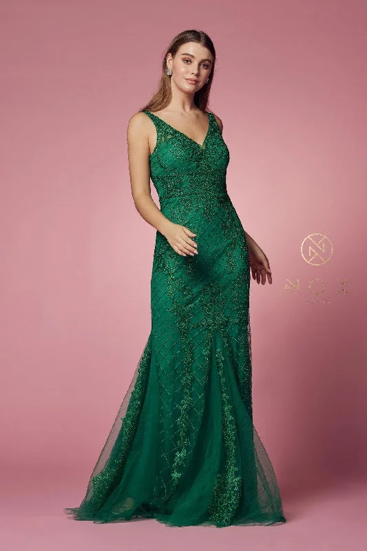 Your Chance to Save is Now!Long Formal Sleeveless Mermaid Prom Dress Green