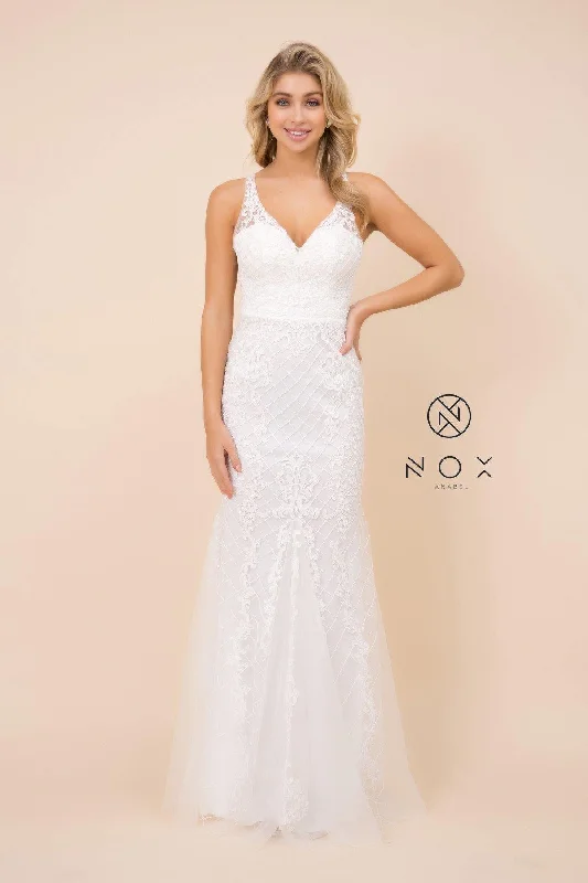 Today’s Deals, Tomorrow’s Regrets!Long Formal Sleeveless Mermaid Prom Dress White